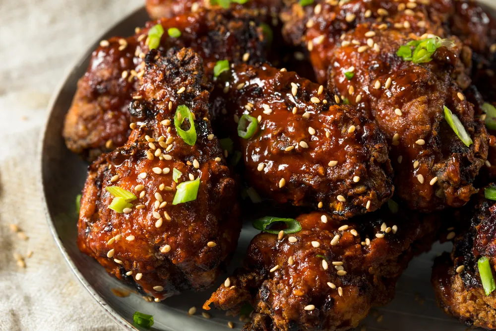 Korean fried chicken and beer